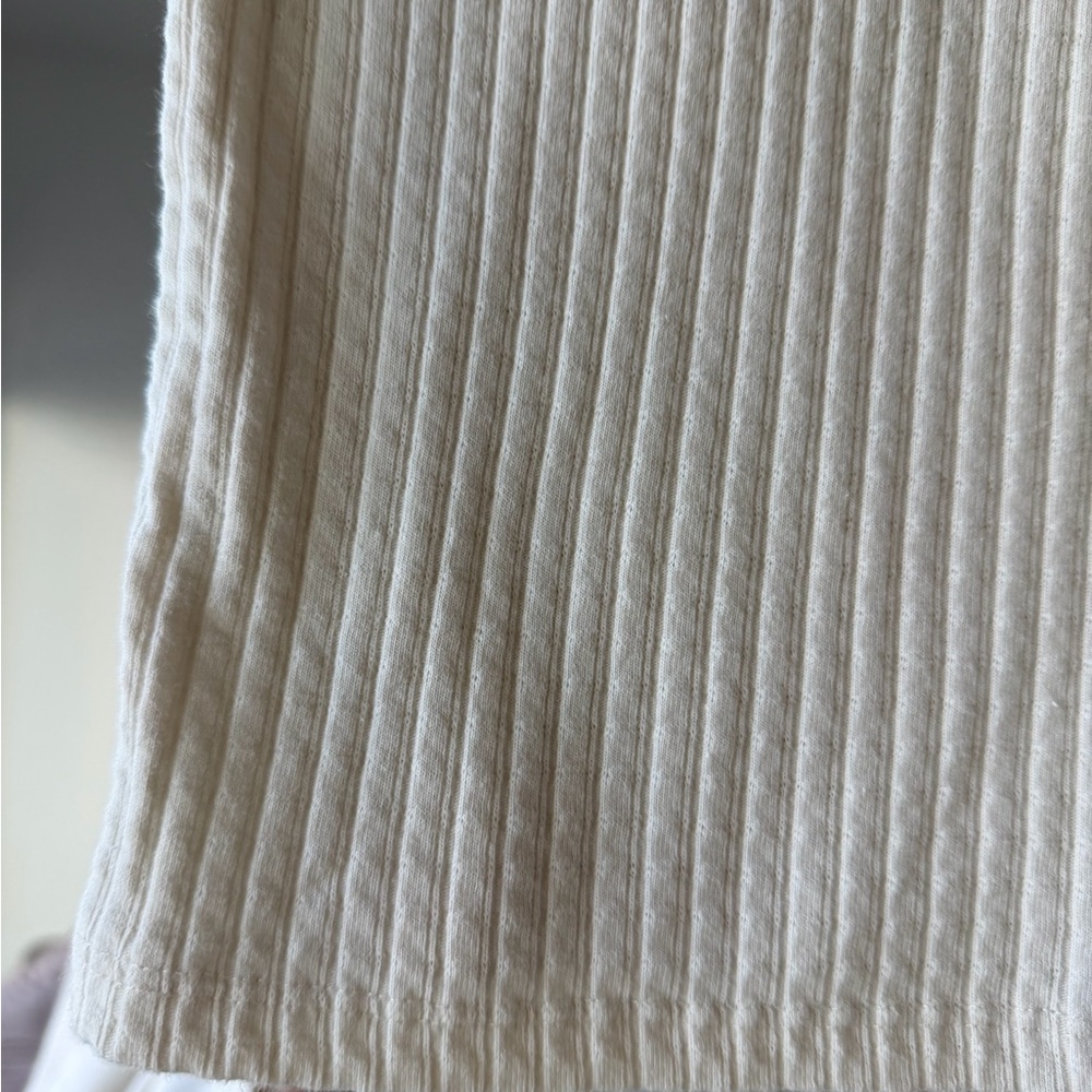 Zara White Ribbed Tank Top - Picture 4 of 5